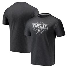 Темно-серая футболка с логотипом Youth Fanatics Brooklyn Nets Space-Dye Give N Go Fanatics