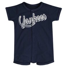Темно-синий комбинезон с полосками для новорожденных и младенцев New York Yankees Power Hitter Outerstuff
