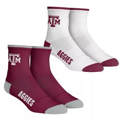 Комплект из 2 носков Youth Rock Em Socks Texas A&amp;M Aggies Core Team из 2 четверть длины Unbranded