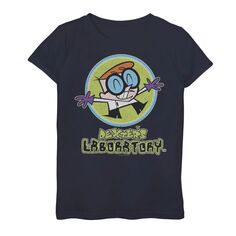 Футболка с рисунком Cartoon Network «Лаборатория Декстера» для девочек 7–16 лет «Счастливый учёный» Cartoon Network