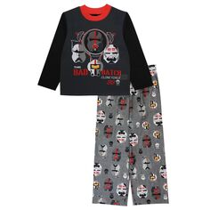 Пижамный комплект из 2 предметов «Bad Batch Clone Force 99» для мальчиков 4–10 лет Star Wars