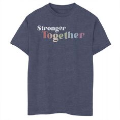 Футболка с надписью Stronger Together для мальчиков 8–20 лет Licensed Character