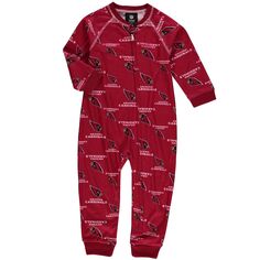 Джемпер с молнией во всю длину и реглан для малышей Cardinal Arizona Cardinals Outerstuff