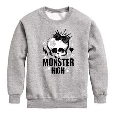 Флисовый свитшот с логотипом Monster High Punk для мальчиков 8–20 лет Licensed Character