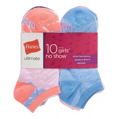 Комплект из 10 носков для неявки Hanes Ultimate для девочек Hanes