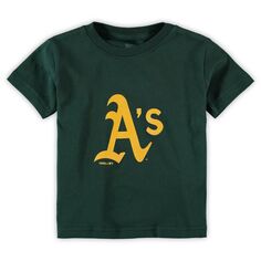 Зеленая футболка с логотипом основной команды Oakland Athletics Infant Green Outerstuff