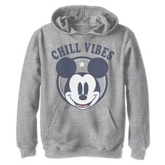 Пуловер с рисунком и рисунком Disney&apos;s Mickey Mouse для мальчиков 8–20 лет Chill Vibes Disney