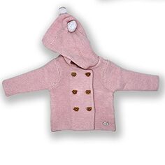 Розовый комплект из 2 предметов вязаного свитера с капюшоном для маленьких девочек Rock A Bye Baby Boutique