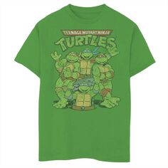 Классическая футболка с графическим логотипом Nickelodeon для мальчиков 8–20 лет и черепахами-ниндзя Nickelodeon