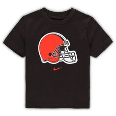 Коричневая футболка с логотипом Nike Cleveland Browns для малышей Nike