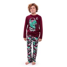 Пижамный комплект для сна Sleep On It для мальчиков Loud Dino с начесом из 2 предметов Sleep on it