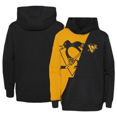 Непревзойденный пуловер с капюшоном для дошкольников золотого/черного цвета Pittsburgh Penguins Outerstuff