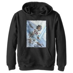 Пуловер с капюшоном и графическим рисунком «Звездные войны. Скайуокер. Восход Рей» для мальчиков 8–20 лет Star Wars
