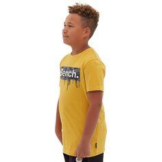 Футболка обычного цвета с камуфляжным принтом и логотипом для мальчиков 7–14 лет Bench DNA на каждый день Bench DNA