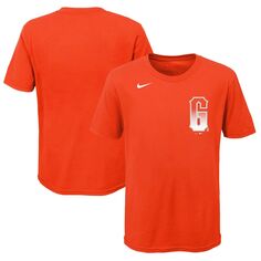 Молодежная футболка Nike Orange San Francisco Giants 2021 City Connect с надписью Nike