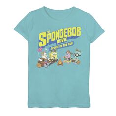 Детская футболка с логотипом фильма «Губка Боб» для девочек 7–16 лет Nickelodeon