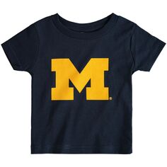 Темно-синяя футболка с большим логотипом Infant Michigan Wolverines Unbranded