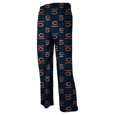 Фланелевые пижамные брюки с логотипом Chicago Bears для дошкольников — темно-синий Outerstuff