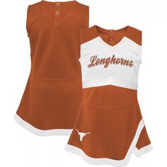 Молодежное платье Техасского оранжевого цвета с надписью «Texas Longhorns Cheer Captain» для девочек Outerstuff