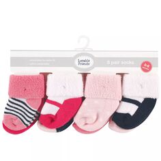 Махровые носки Luvable Friends для новорожденных и малышей, темно-синие, Mary Jane Luvable Friends