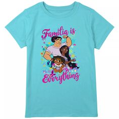 Футболка с рисунком Disney&apos;s Encanto Mirabel Isabela and Luisa Family Is Everything для девочек 8–20 лет обычного размера и размера плюс Disney