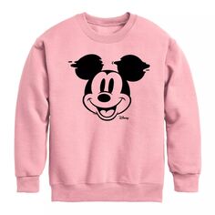 Флисовый свитшот с изображением глюков Disney&apos;s Mickey Mouse для мальчиков 8–20 лет Licensed Character, розовый