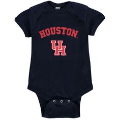 Темно-синее боди с аркой и логотипом для новорожденных и младенцев Houston Cougars Unbranded