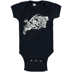 Темно-синее боди для гардемаринов с большим логотипом для новорожденных и младенцев Unbranded