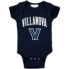 Темно-синее боди для младенцев Villanova Wildcats Arch &amp; Logo Unbranded
