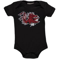 Черное боди для младенцев South Carolina Gamecocks с большим логотипом Unbranded