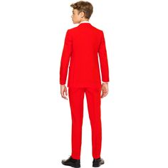 Однотонный костюм OppoSuits Red Devil для мальчиков 10–16 лет OppoSuits