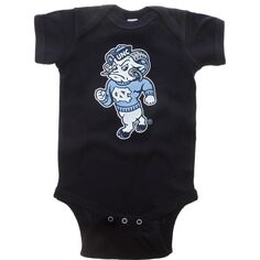 Темно-синее боди Infant North Carolina Tar Heels с большим логотипом Unbranded