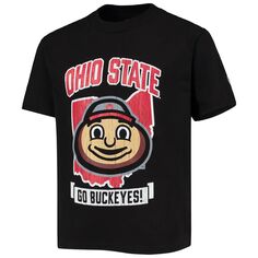 Черная футболка с символом «Чемпион штата Огайо» Buckeyes Strong Champion