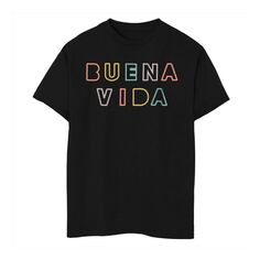 Футболка Buena Vida с разноцветным текстом для мальчиков 8–20 лет Licensed Character
