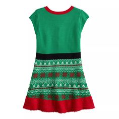 Расклешенное рождественское платье-свитер Celebrate Together для девочек 7–16 лет Celebrate Together