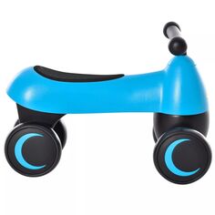 Qaba Раздвижная машинка для малышей на игрушечном прогулочном велосипеде без педали с 4 колесами Детский велосипед в помещении и на открытом воздухе Подарки на первый день рождения для мальчиков и девочек 18 36 месяцев Синий Qaba, розовый
