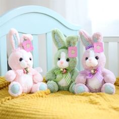Милая плюшевая игрушка кролика - 8,27-дюймовая подушка-кукла кролика для детей, подарок на Пасху Department Store, розовый