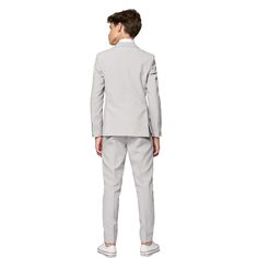 Серый однотонный костюм OppoSuits Groovy для мальчиков 10–16 лет OppoSuits