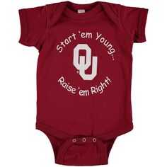 Багровое боди Oklahoma Early Start &apos;Em Young для новорожденных и младенцев Unbranded