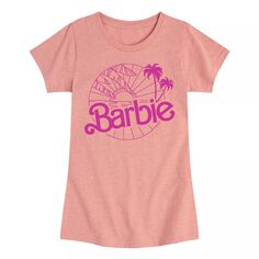 Футболка с рисунком Barbie Malibu Vibes для девочек 7–16 лет Barbie, розовый