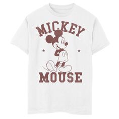 Темно-бордовая футболка с портретом Disney&apos;s Mickey Mouse для мальчиков 8–20 лет, 1928 г. Disney