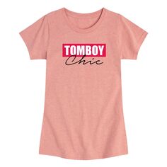 Футболка Tomboy Chic с рисунком для девочек 7–16 лет Licensed Character, розовый