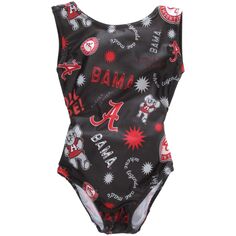 Девушки Молодежный Черный Купальник Alabama Crimson Tide Unbranded