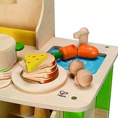 Детский деревянный кухонный игровой набор Hape My Creative Cookery Club для шеф-повара от 3 лет и старше Hape