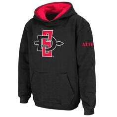 Черный пуловер с капюшоном и большим логотипом Youth Stadium Athletic San Diego State Aztecs Unbranded