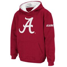 Пуловер с капюшоном и большим логотипом Youth Stadium Athletic Crimson Alabama Crimson Tide Unbranded