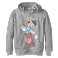 Флисовая толстовка с винтажным портретом и рисунком Disney&apos;s Pinocchio для мальчиков 8–20 лет Disney