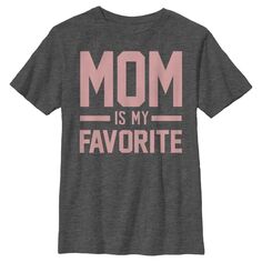 Моя любимая футболка с ярким розовым рисунком для мальчиков 8–20 лет «Мама» Licensed Character