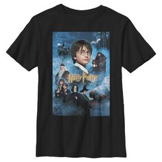 Футболка с плакатом и рисунком «Гарри Поттер и философский камень» для мальчиков 8–20 лет Harry Potter