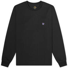 Лонгслив Needles Long Sleeve Pocket, черный